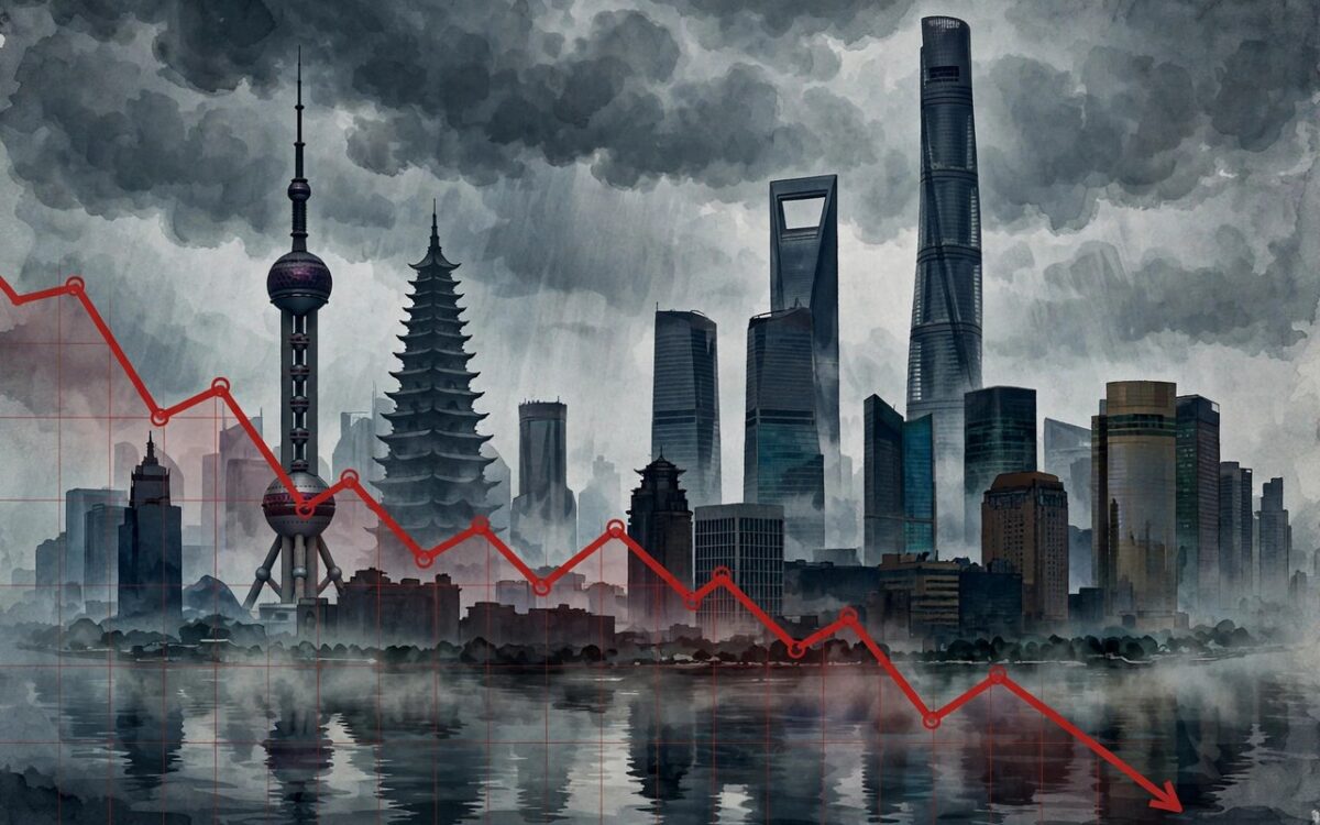China's CSI 300 Falls to One-Year Low on Growth Fears