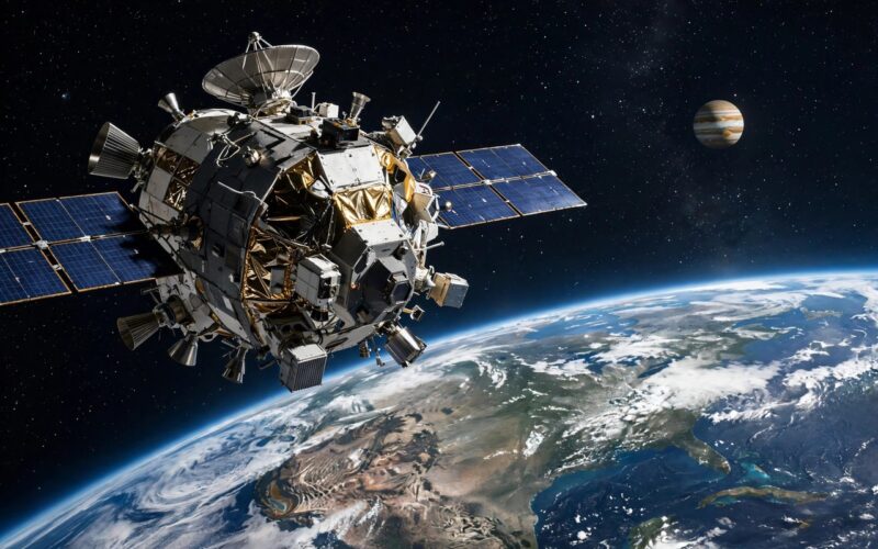 JUICE slingshots past Earth on its way to Jupiter