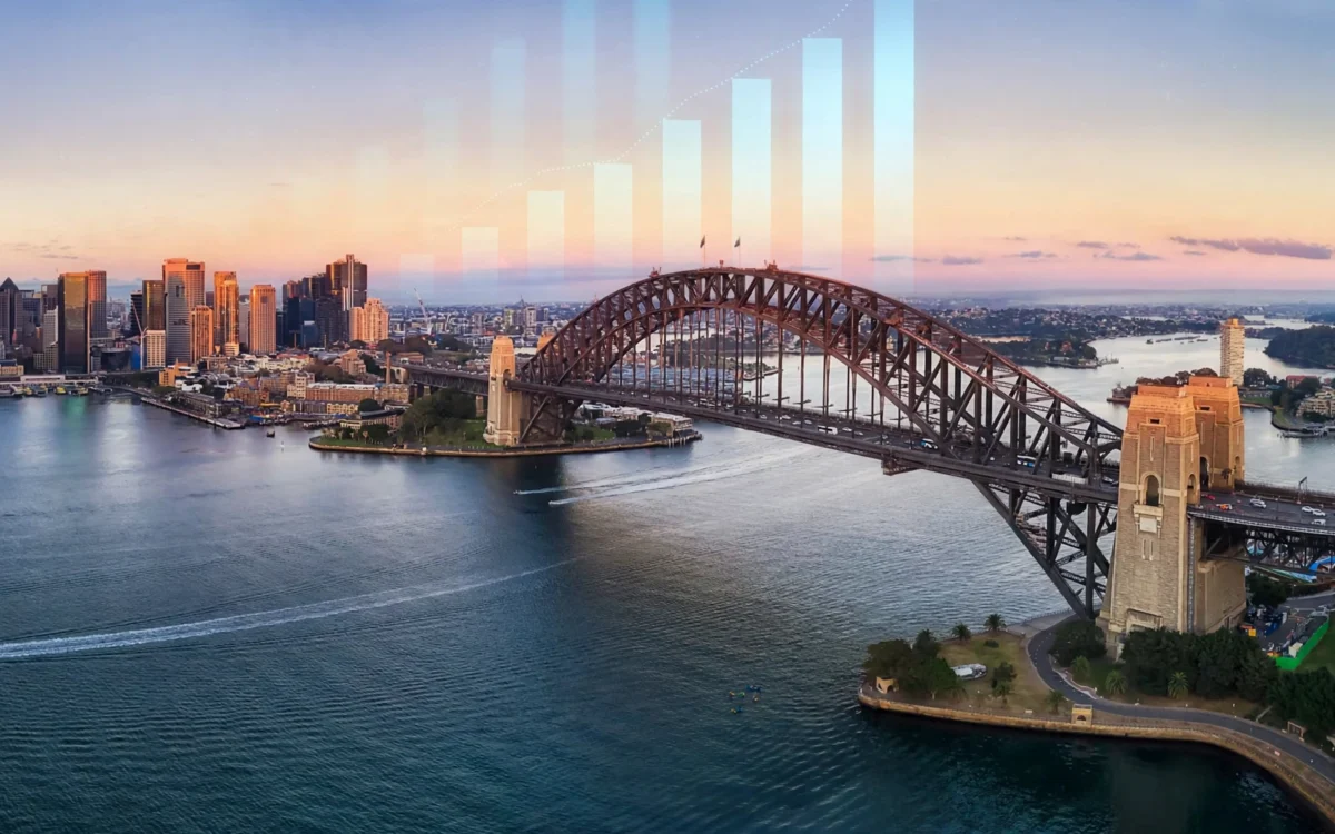 Sydney skyline at dawn