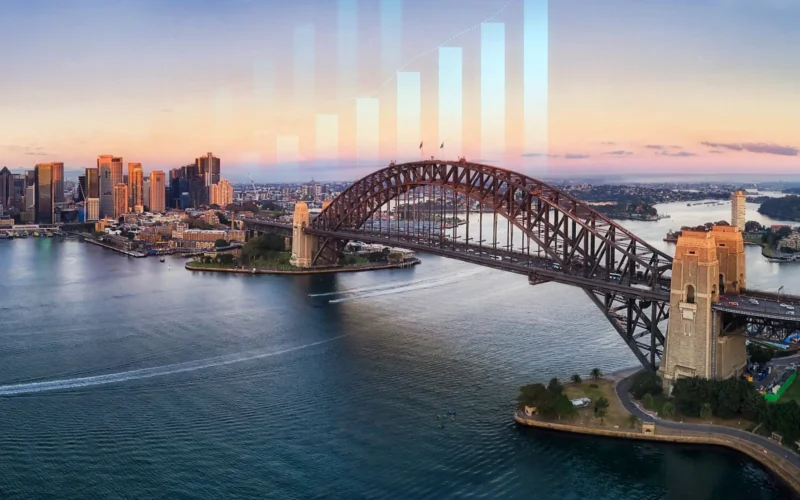 Sydney skyline at dawn