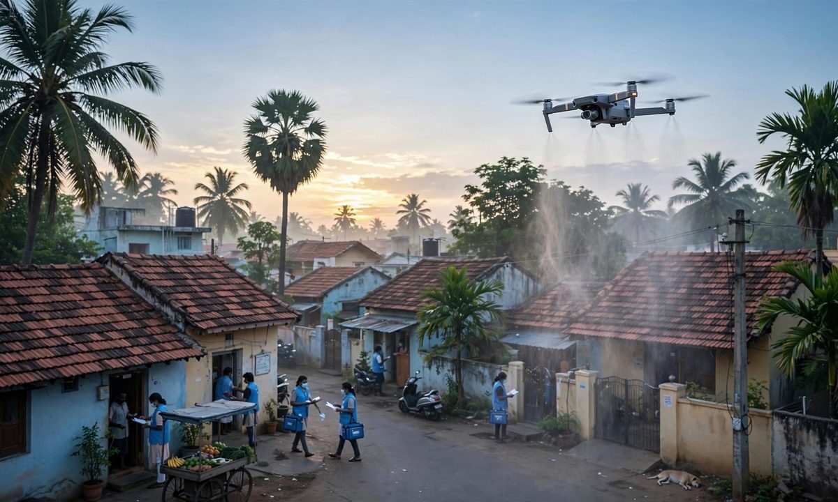 Chennai Reports 1,775 Dengue Cases as Drone Spraying Begins
