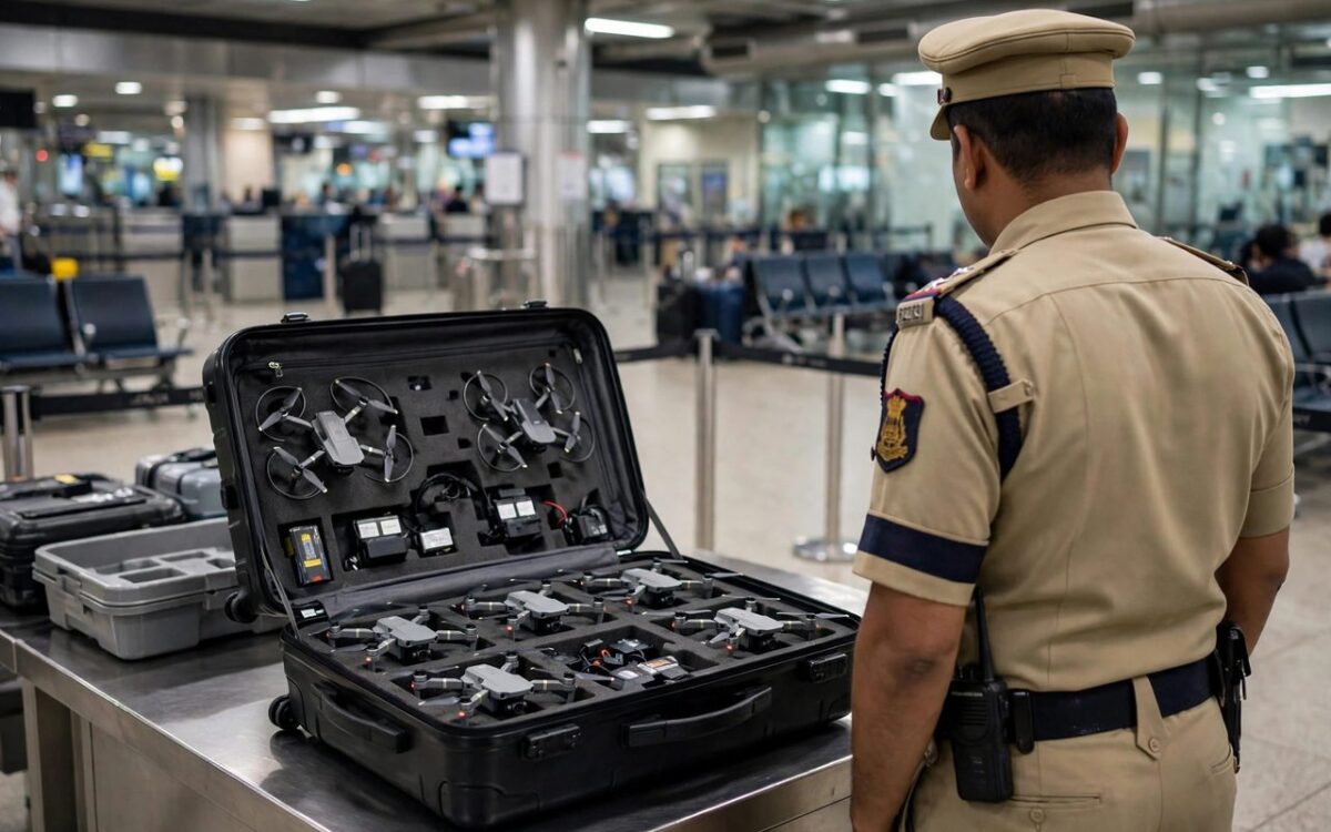 Drones seized from passengers' baggage at Delhi airport customs