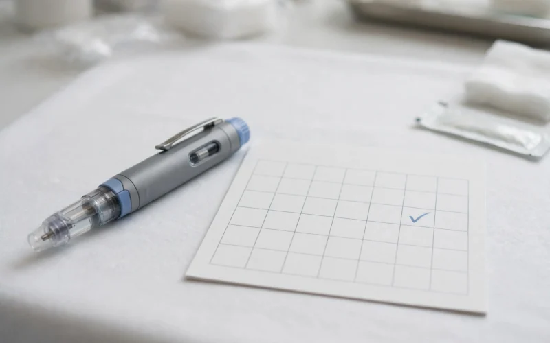 A prefilled once-weekly insulin pen
