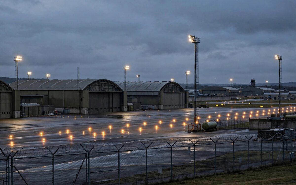 Five men released as RAF Fairford plot probe continues