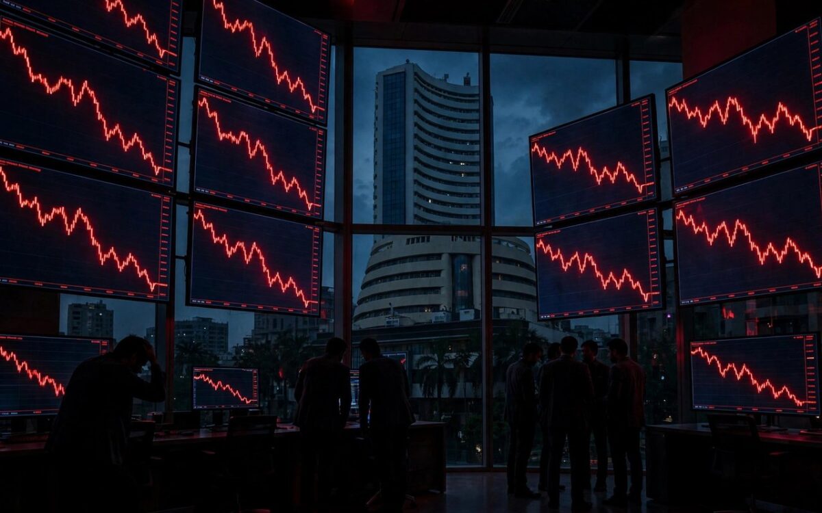 FPIs Sell Rs 9,980 Crore in a Day as Nifty Slips Below 22,700