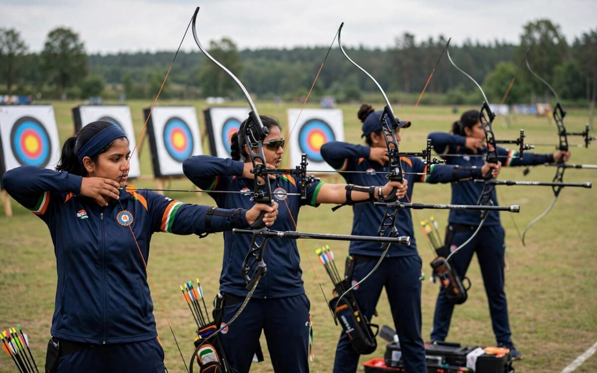 India women archers beat China 238-234 for compound team gold