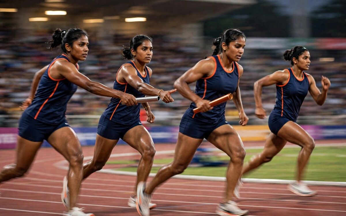 India women’s 4x400m relay wins historic Asian Games gold