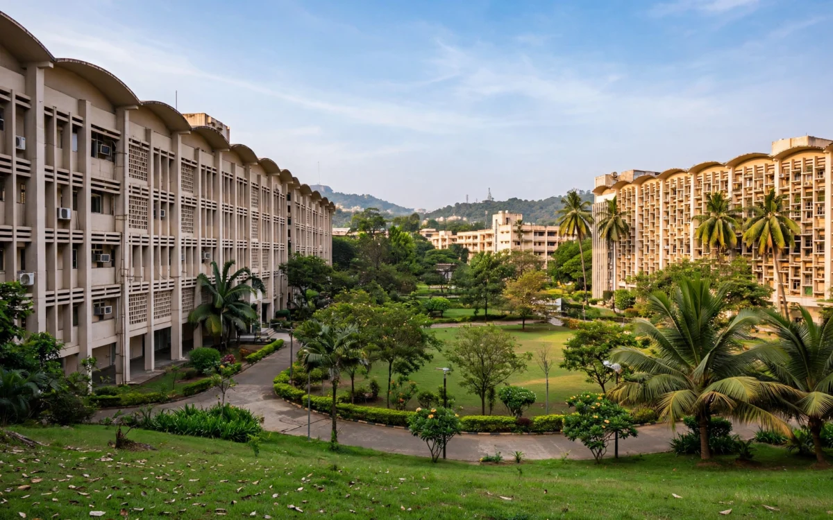 IIT Bombay campus in Mumbai, where mid-semester exams were deferred after a student's death.