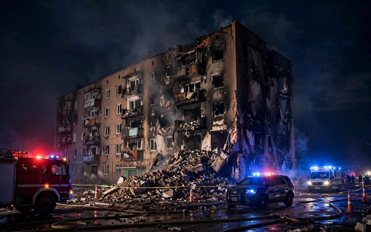 Russian strikes kill nine in Kyiv, over 80 injured