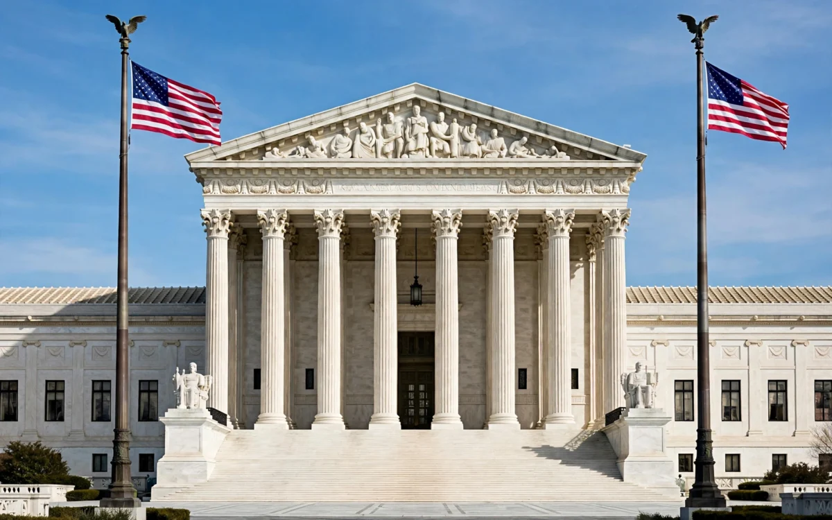 US Supreme Court building after ruling on the SAVE voter database