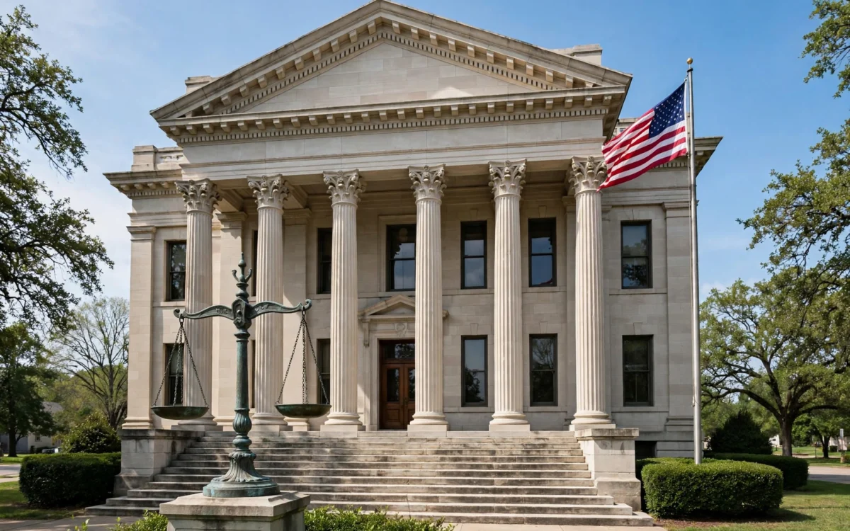 US federal courthouse after appeals court ruling on Kalshi prediction markets