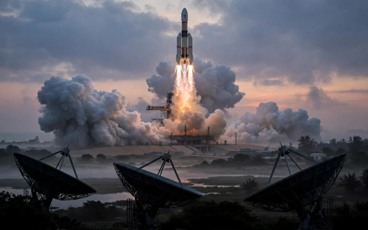 ISRO rocket launch amid privatisation denial