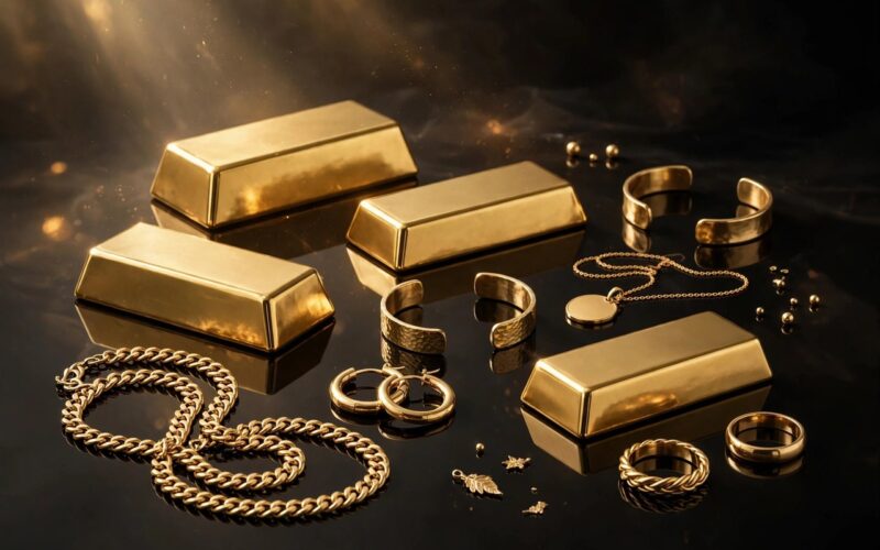 Gold falls Rs 2,500 in Delhi as global spot drops 4%