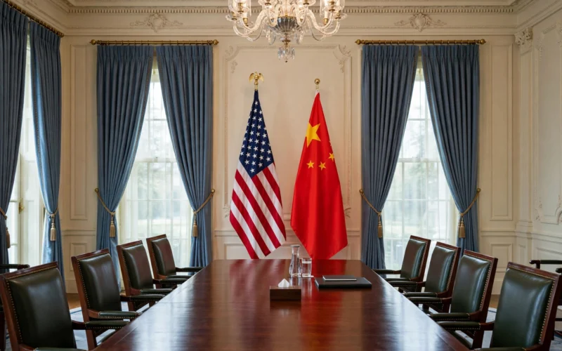 Chinese President Xi Jinping and US President Donald Trump shaking hands at the White House