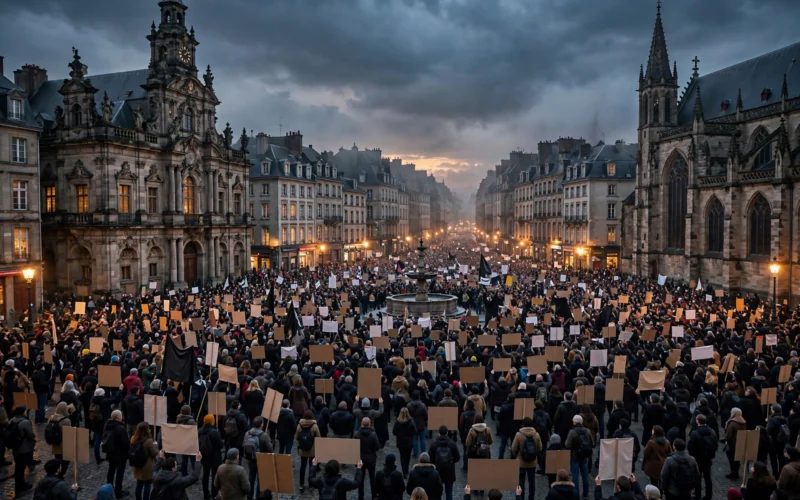 Thousands of protesters marching in Madrid over the eviction of an 87-year-old woman