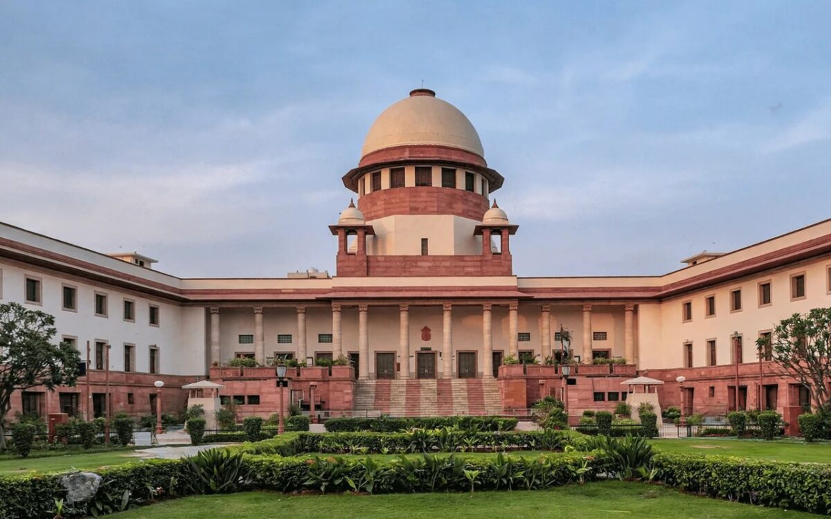 The Supreme Court of India building exterior in New Delhi