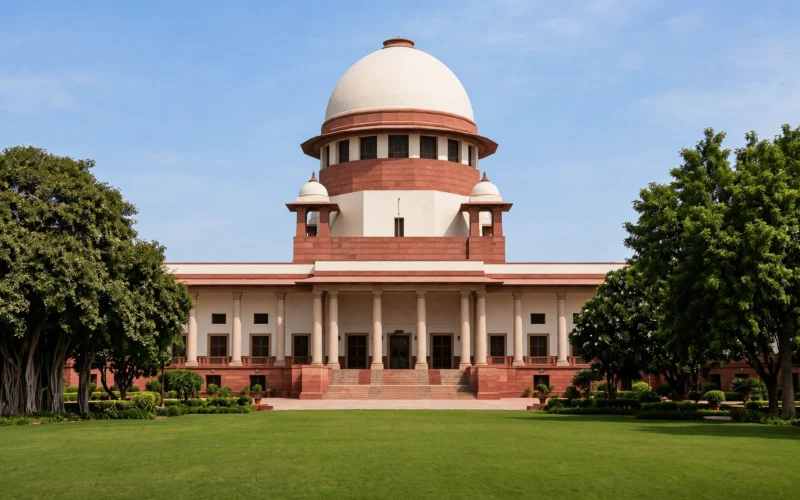 The Supreme Court of India in New Delhi, which ordered action on illegal structures in Meerut.