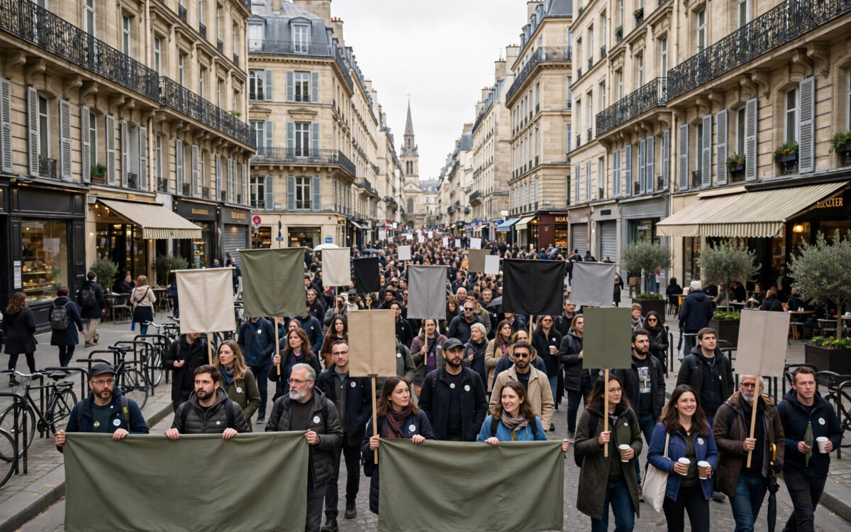 30,000 march in Brussels as masked rioters clash with police