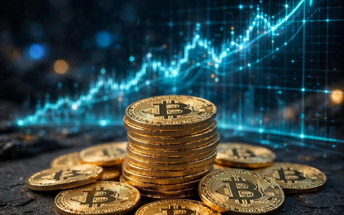 Bitcoin nears all-time high amid market rally