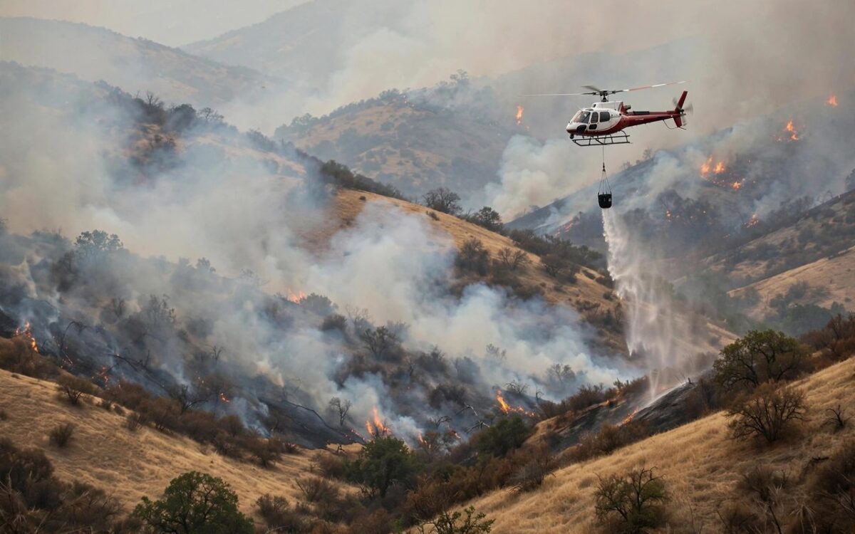 Bouquet Fire 48% Contained At 1,048 Acres Near Santa Clarita