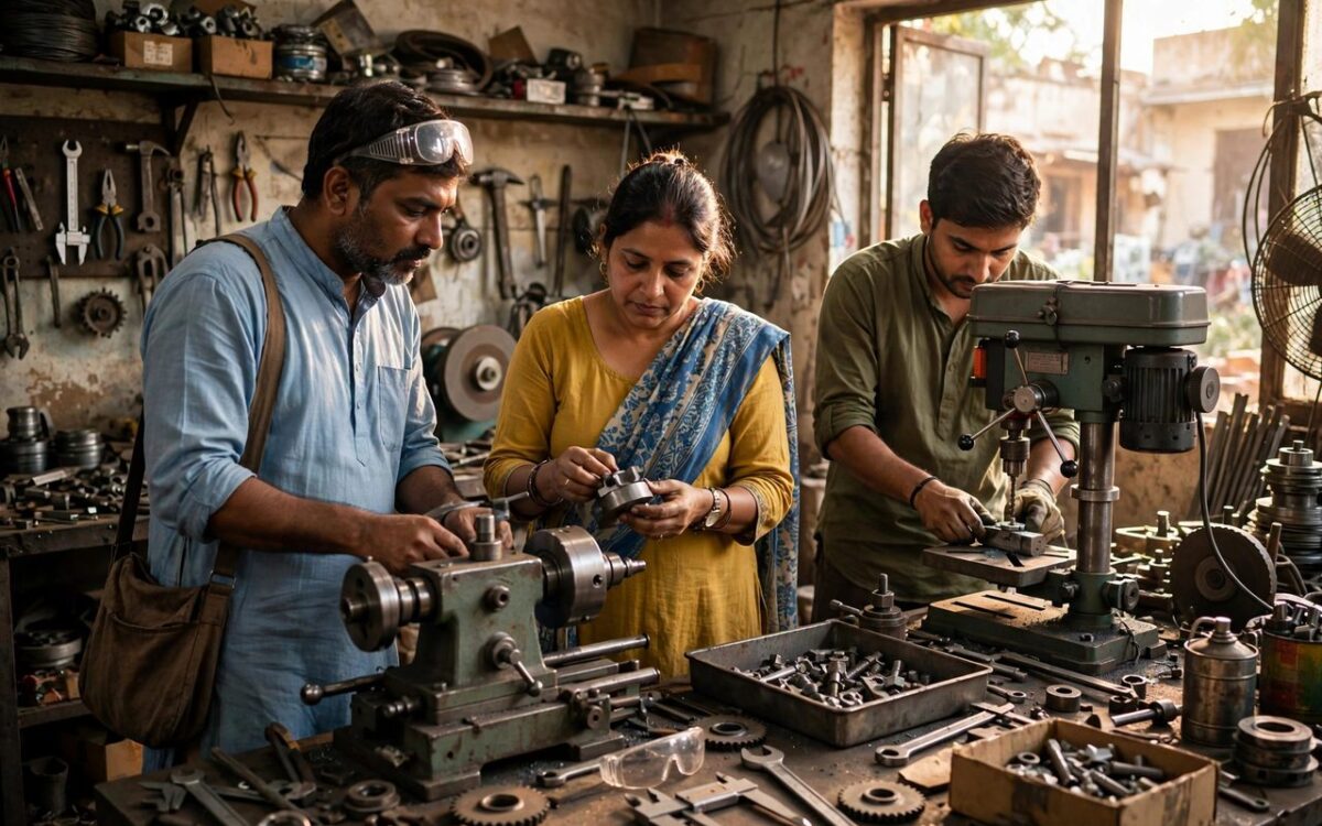 Small business owners at work; Cabinet approves SME Growth Fund