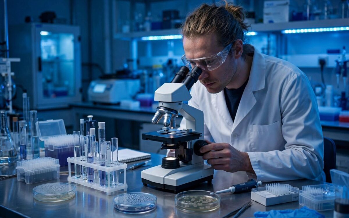 alt: Laboratory research into infection-linked cancers