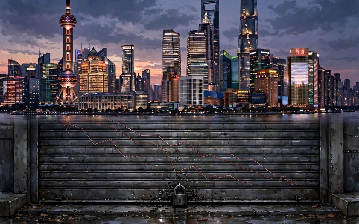 Shanghai financial district skyline