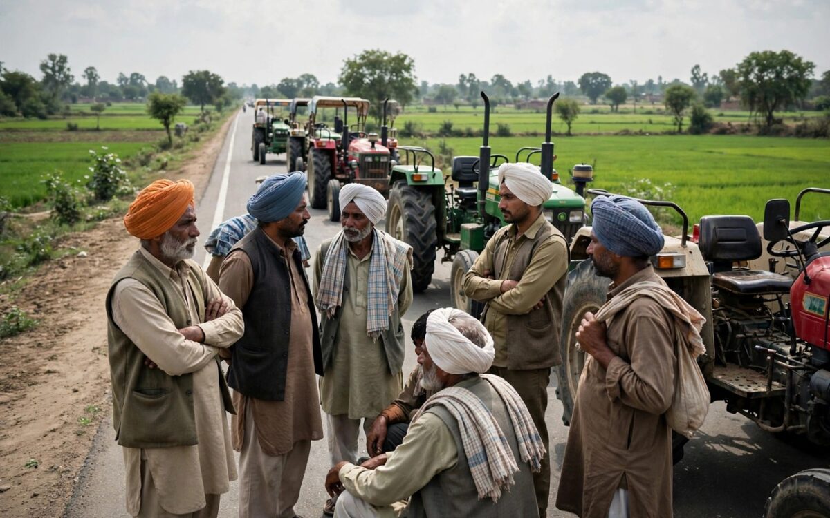 Delhi Farmers Block Highway Over Paddy Procurement