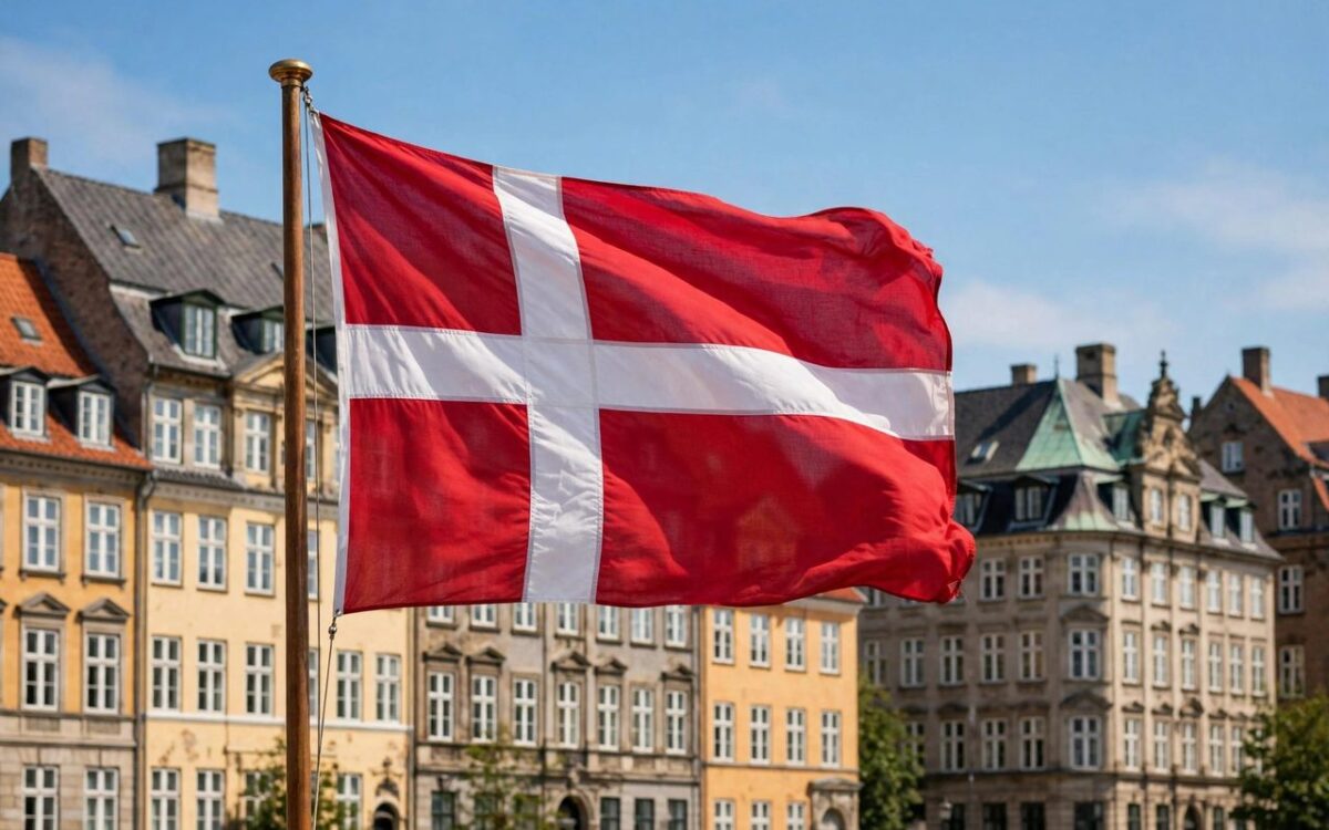 Danish flag in Copenhagen