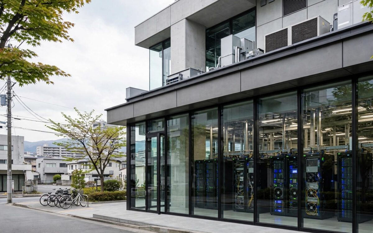Data centre building with server infrastructure