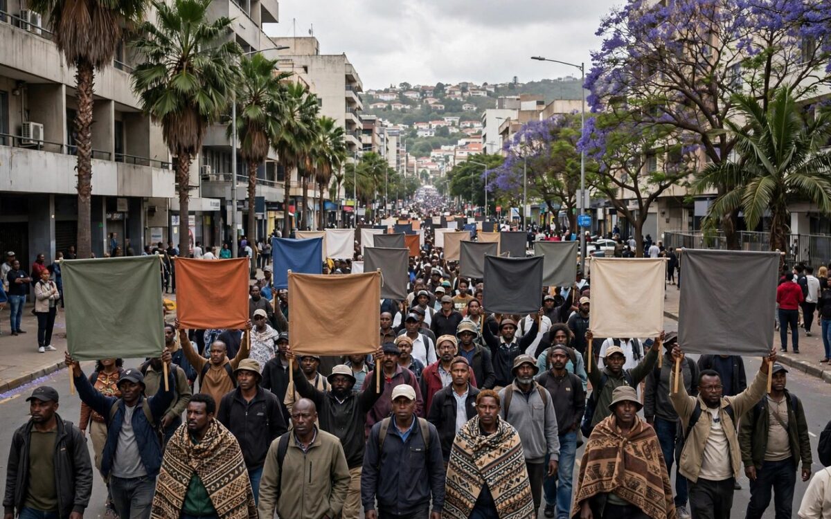 Hundreds march in Durban against illegal immigration