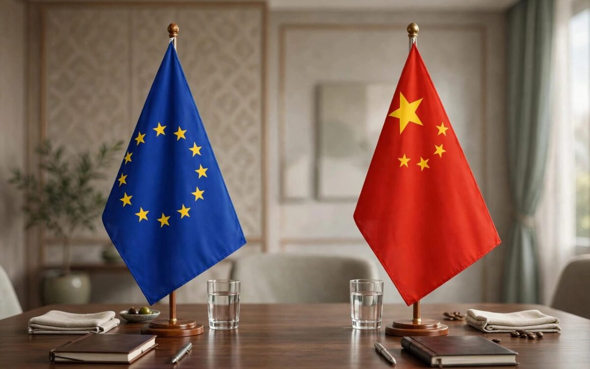 Illustration of EU China trade negotiations