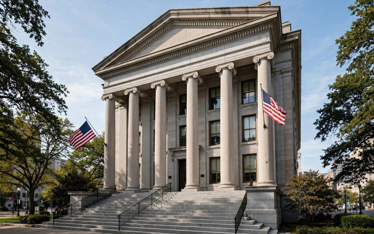 US federal courthouse building in Virginia