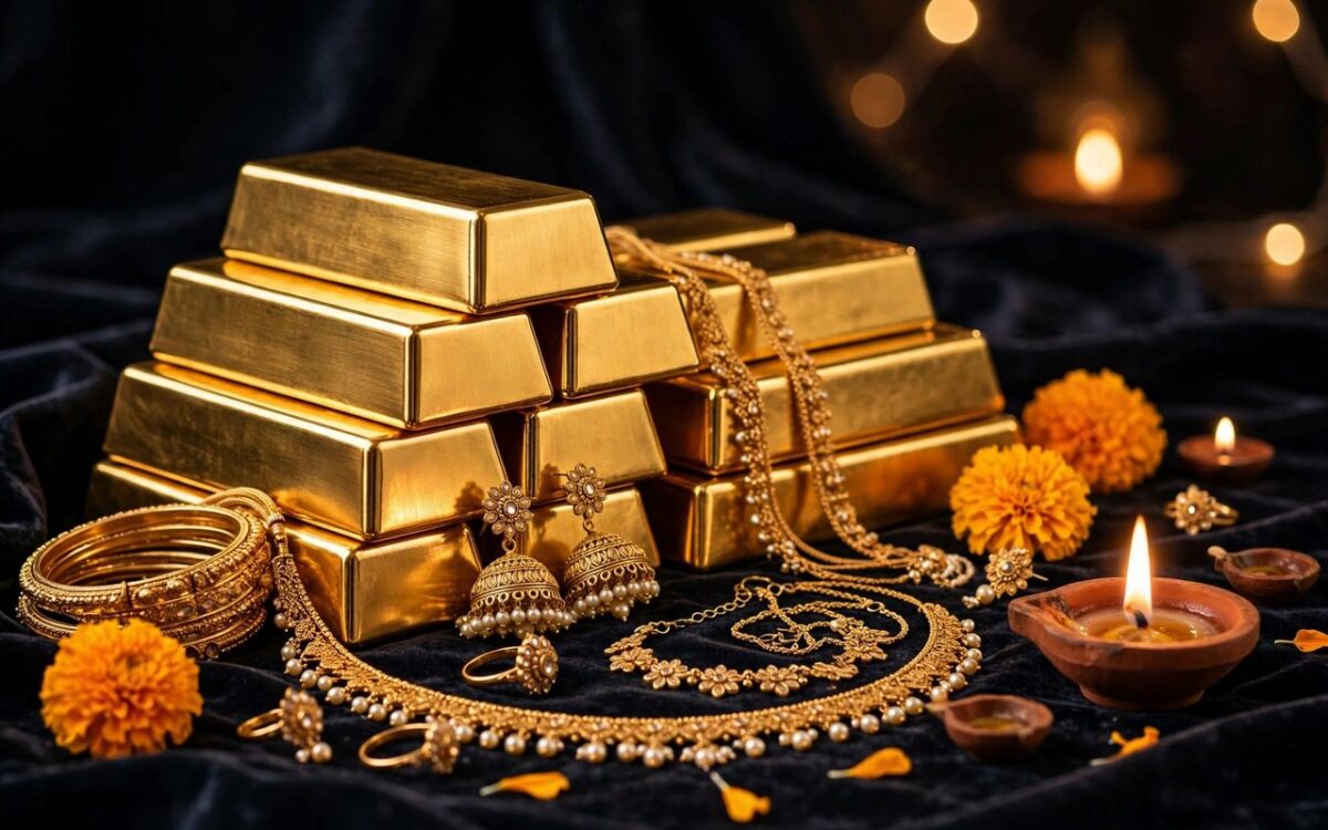 Gold hits record highs on festive demand surge