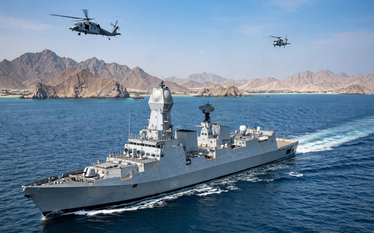 INS Ranvijay calls at Oman's Salalah, holds PASSEX drill