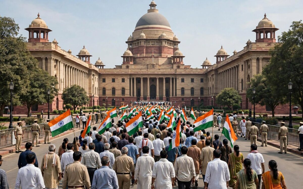 INDI bloc plans Rashtrapati Bhavan march over CEC row