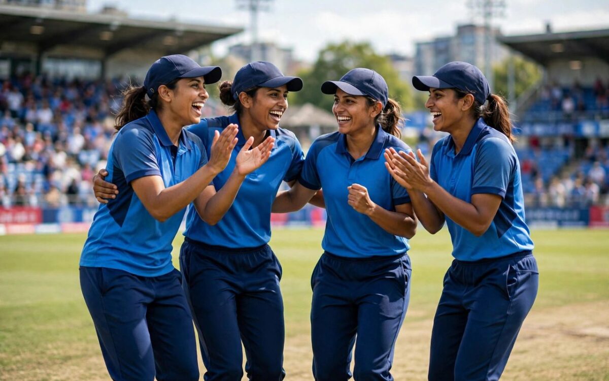 Smriti Mandhana leading the Indian women's cricket team