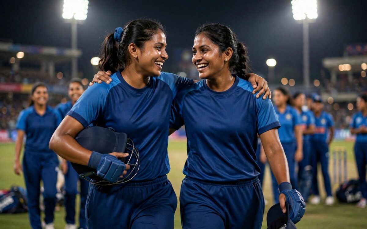 Smriti Mandhana and Harmanpreet Kaur together on the field