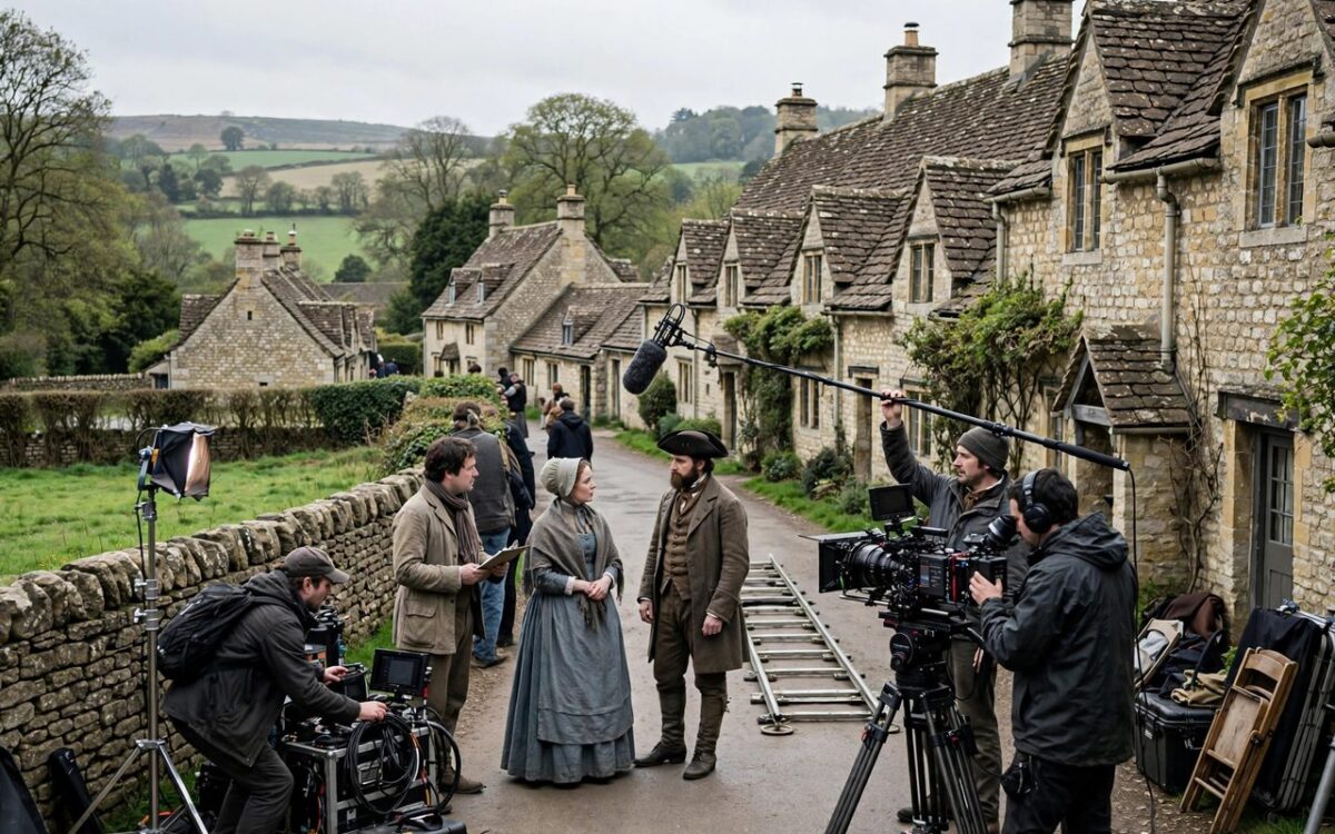 Film shoot location in the Cotswolds, UK