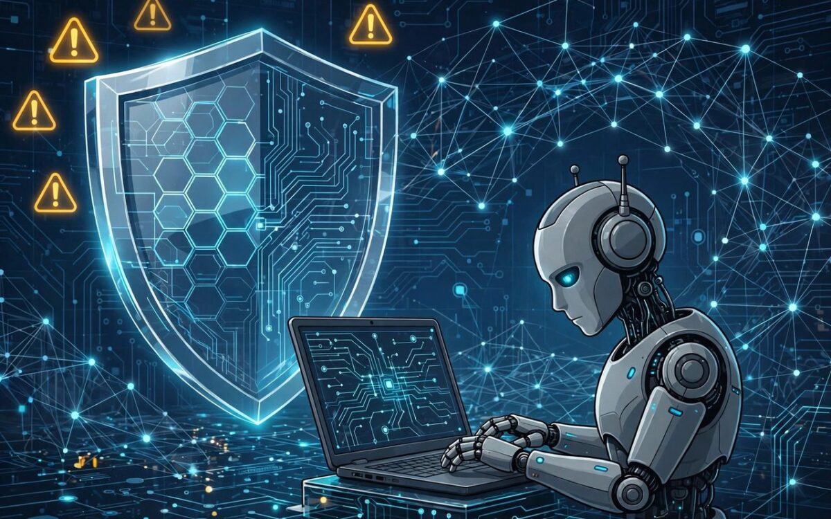 Abstract AI network illustration