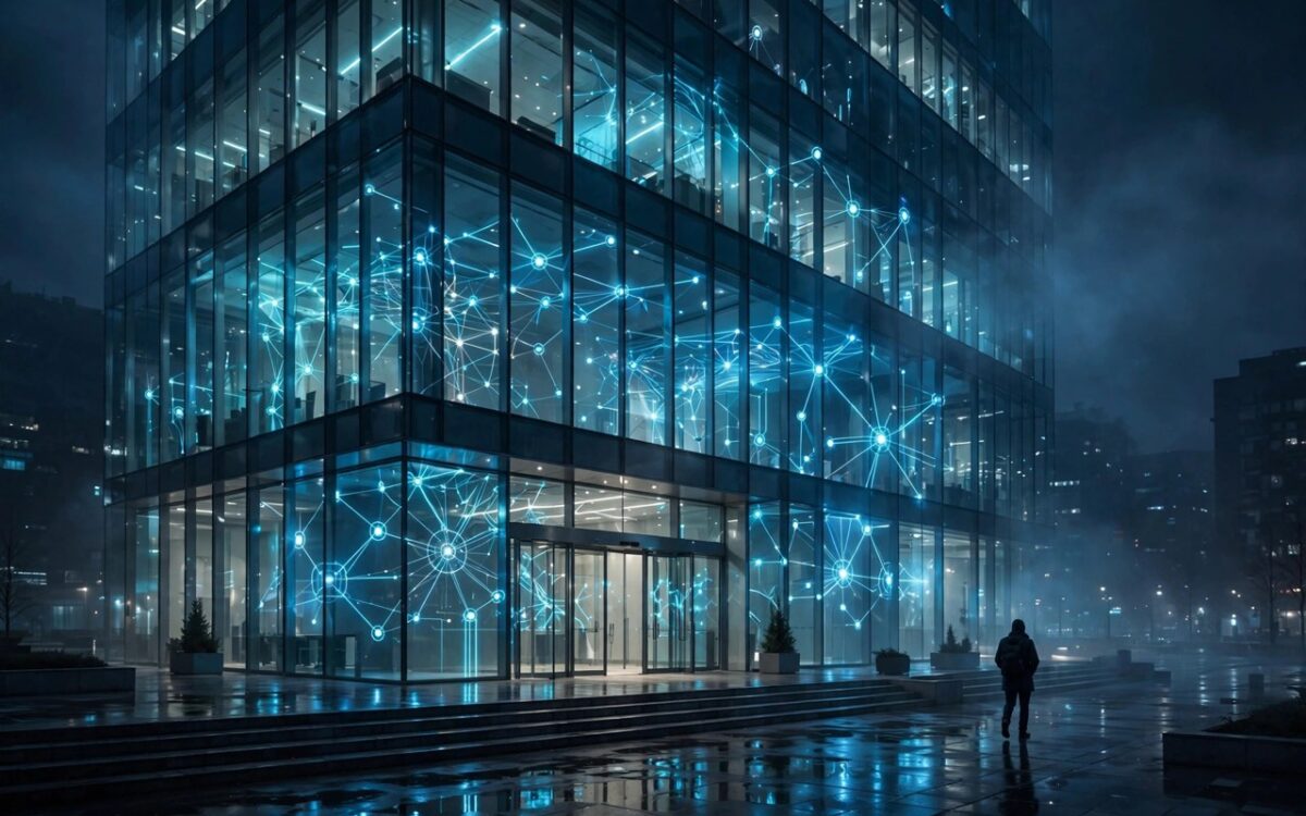 alt: Illustration of an AI company employee leaving after raising safety concerns