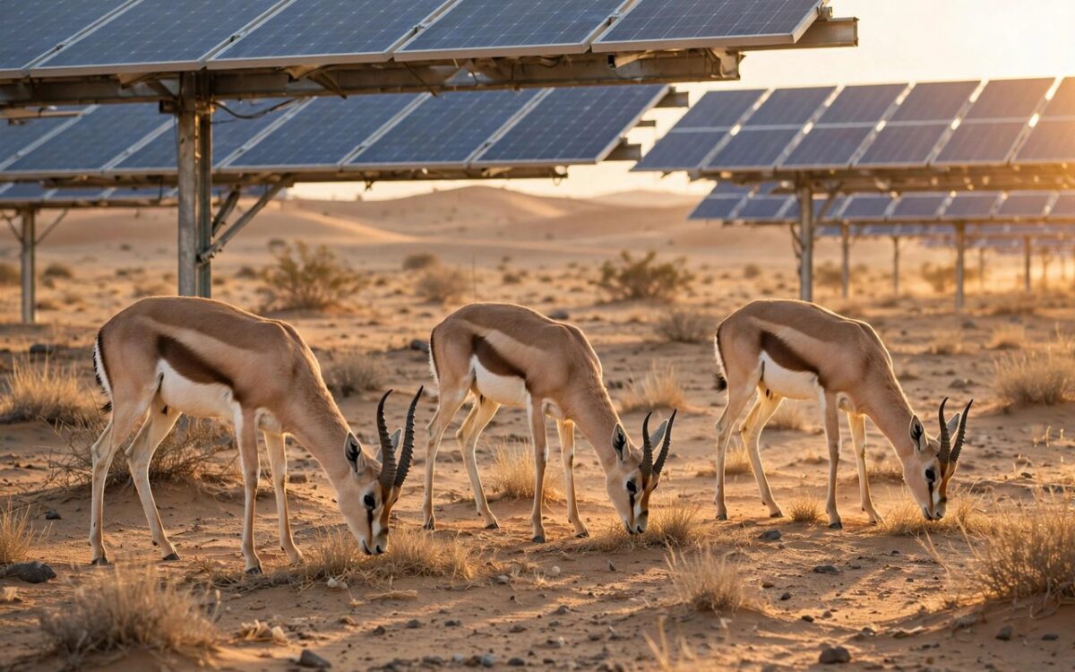 Saudi Solar Park Becomes Breeding Home for Threatened Gazelles