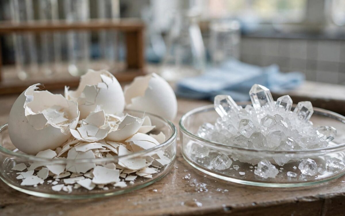 7th grader turns eggshells into crystal that slows bacteria