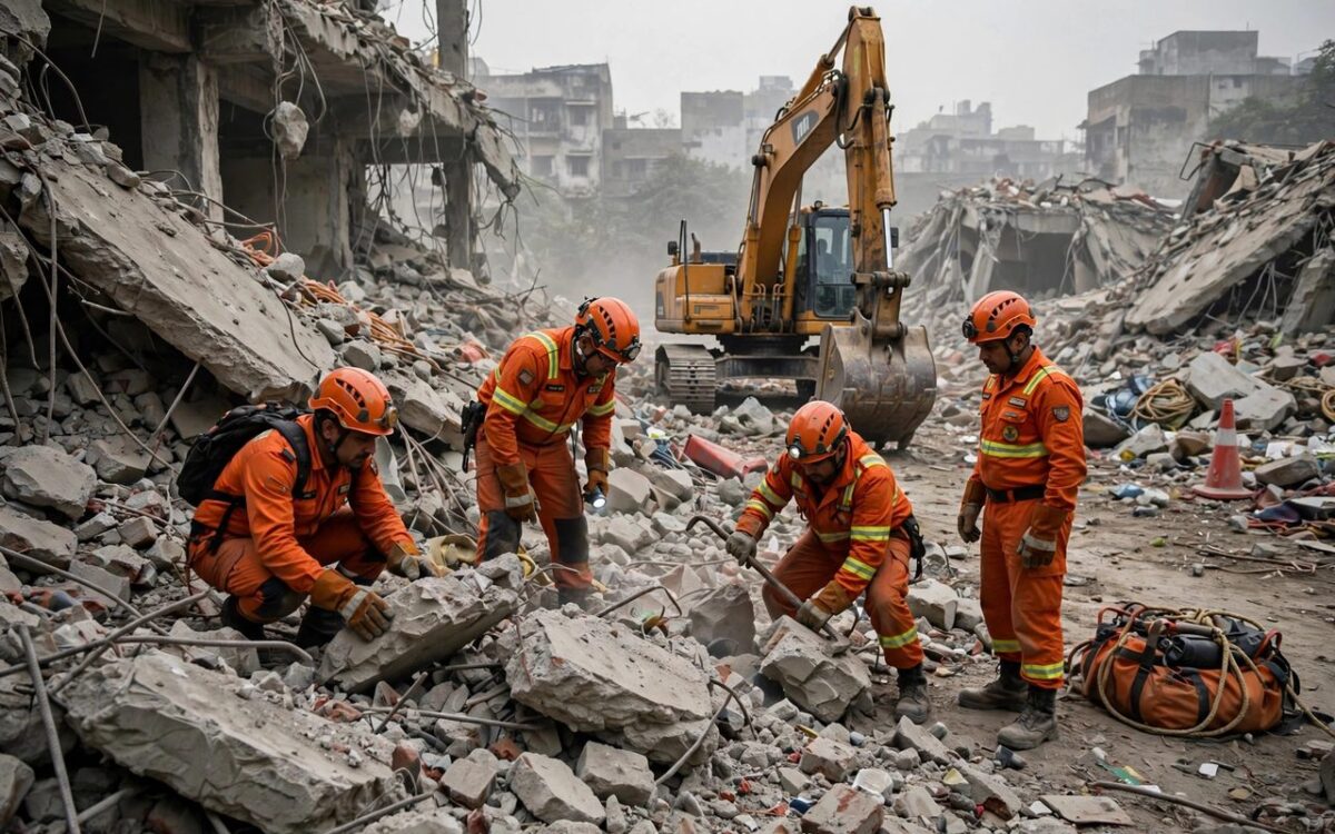 Five dead after building collapse in Delhi's Seemapuri
