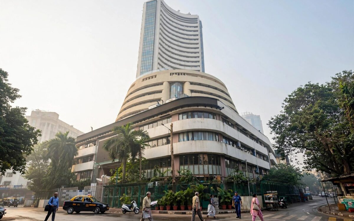 Bombay Stock Exchange building in Mumbai