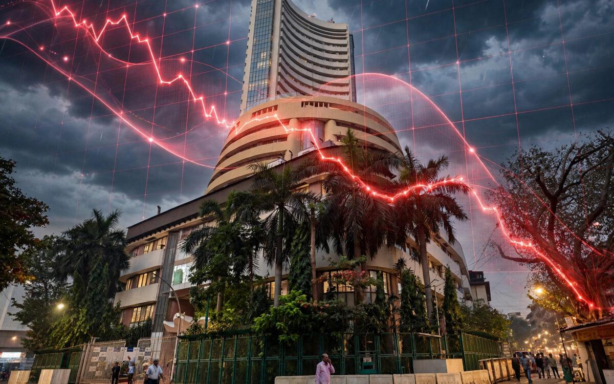 Sensex, Nifty Crash Over 1% as FIIs Keep Selling