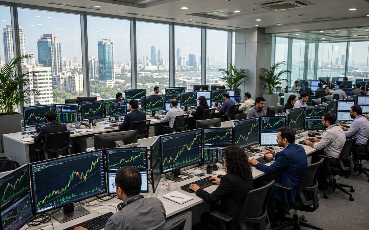 Bombay Stock Exchange building in Mumbai