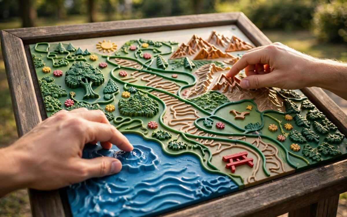 Tactile restroom maps make Ohio parks more accessible