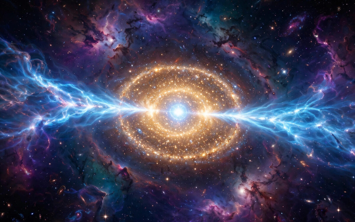 Most Powerful Radio Galaxy Found 12.5 Billion Years Away