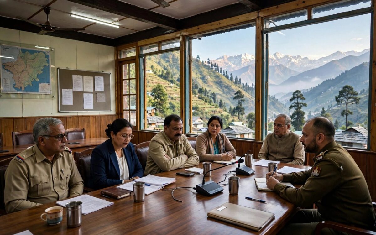 alt: Uttarakhand cabinet meeting at Banbasa near the India-Nepal border